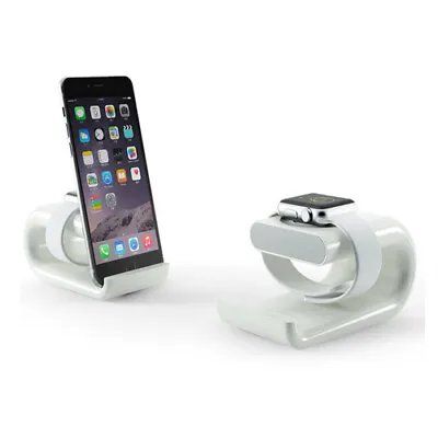 Charging Stand Mount Cradle Station Dock For Apple Watch IPhone 11 X Max 8 7 6 5 • £13.94