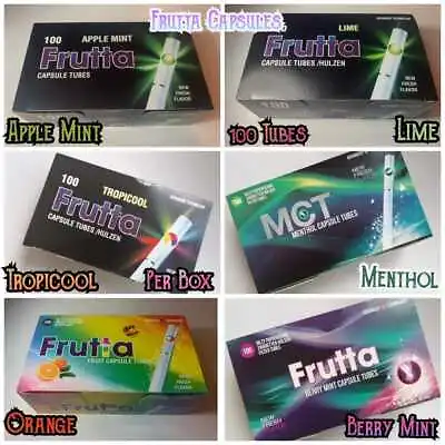 £15.95 • Buy Frutta Capsules Cigarette Filter Tubes 6 Flavours UK Fast Free Postage