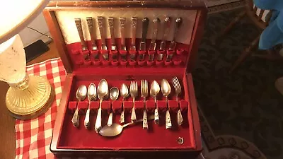 Vintage 1847 Rogers Bros Silverware 55 Piece Silverplate Heritage Set • $89