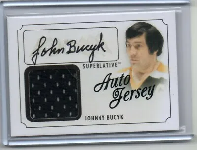 JOHNNY BUCYK Auto */20* AUTOGRAPH JERSEY Plus BOSTON BRUINS John SUPERLATIVE • $23.40