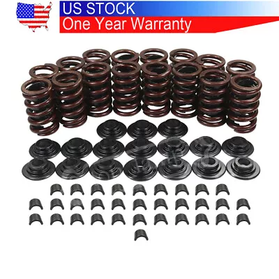 For Chevrolet SBC 400 350 327 Valve Springs Kit With Steel Retainers Locks NEW • $59.99