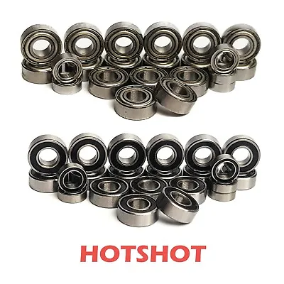 Bearing Set For TAMIYA HOT SHOT HOTSHOT 2007 COMPLETE 22 RUBBER/METAL Seals • £12.99