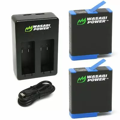 HERO8 7 6 5 4 3 3+ Battery Dual/Triple Charger Wasabi Kit For GoPro HERO Black • $77.95