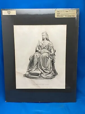 HER MAJESTY MONARCH ALEXANDRINA QUEEN VICTORIA ~ Old 1878 Art Print Engraving • $14
