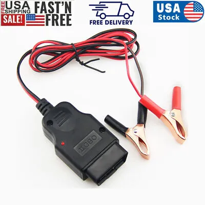 Car Memory Data Saver Auto ECU Emergency Power Supply Battery Cable OBDII Tool • $9.99