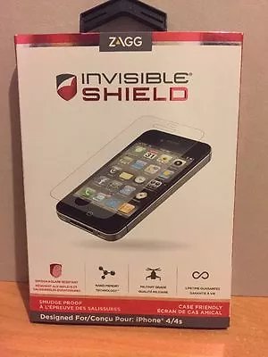 ZAGG Invisible Shield Smudge-Proof For IPhone 4 4S Screen Protector - NIB Sealed • $14.98