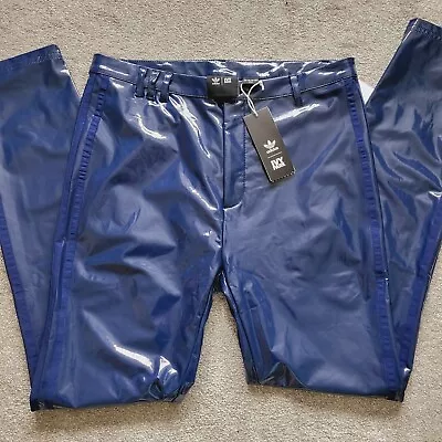 Adidas Ivy Park Beyonce Blue Leggings Pants Trousers BNWT UK 12 Latex • £29.93