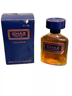 $135 • Buy CHAZ FOR MEN, Eau De Cologne, 2.25. New In Box. Vintage