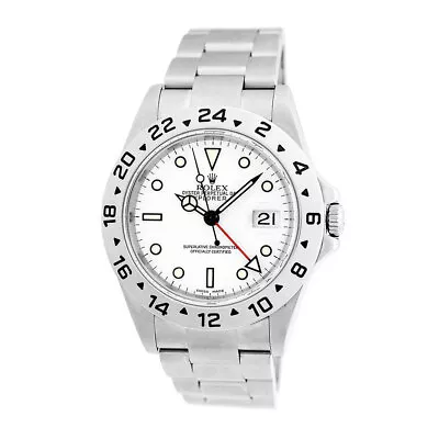 ROLEX Stainless Steel 40mm Explorer II White # 16570 Lifetime Warranty Box MINTY • $8490