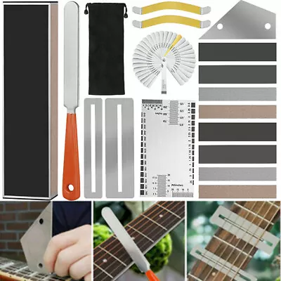 $20.49 • Buy Guitar Luthier Tool Fret Crowning File Kits Grinding Leveling Beam Fret Rocker