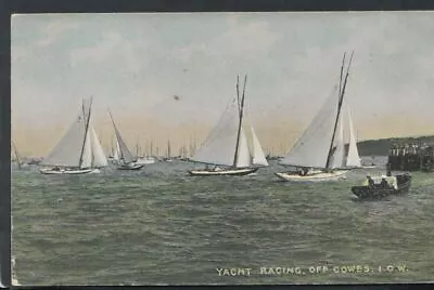 Isle Of Wight Postcard - Yacht Racing Off Cowes   RS12489 • £2.39