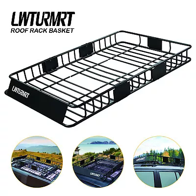 LWTURMRT Extendable Roof Top Cargo Basket Luggage Carrier Rack Holder Universal • $81.99