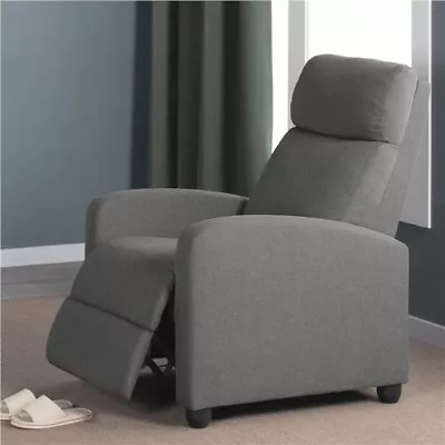 Fabric Recliner Chair Single Modern Sofa Home Theater Seating For Living Room • $124.99