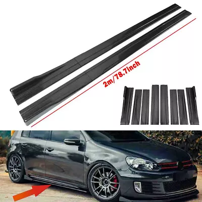 For Infiniti G35 Coupe Carbon Fiber 78.7  2m Side Skirts Splitter Winglet Lip CL • $62.98