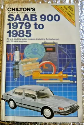 Chilton Repair & Tune-up Guide Manual 1979-1985 Saab 900 US & Can + Turbo 16 Va • $11.95