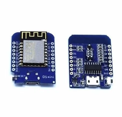 D1 Mini NodeMcu 4M Bytes Lua WIFI Development Board ESP8266 By WeMos  • $4.35