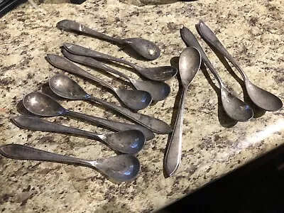 Sola Siver Set Of (11) Demitasse Spoons Vintage • $15