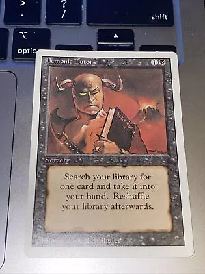 Demonic Tutor X1 Mtg Revised VLP • $35