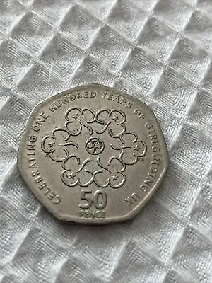 50p Girlguiding Coin 2010 • £6.50