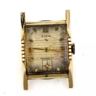 1940’s Elgin Men’s Shockmaster Deco Wrist Watch RUNS No Reserve • $25