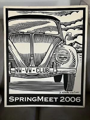 Volkswagen Beetle Limited Edition Poster Rare • $125