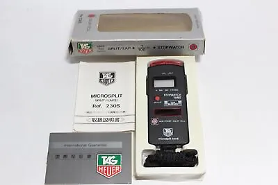 TAG HEUER Digital Stopwatch Timer Vintage Watch Vintage MICROSPLIT • $502.19