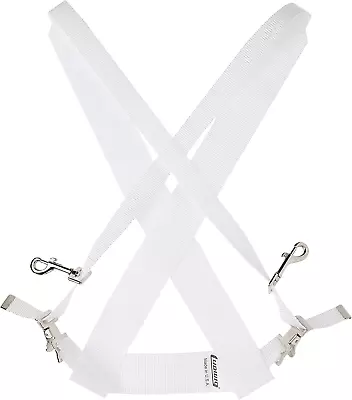 LF350W White Parade Marching Bass Drum Sling | Marching Band Straps | For Band P • $79.99