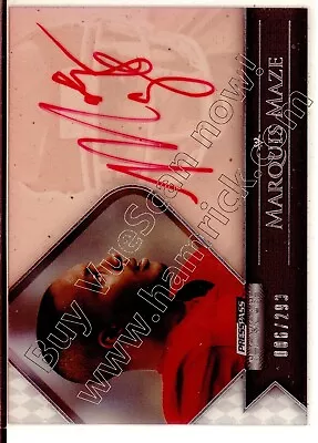 Marquis Maze Rc Rookie Draft Auto Autograph Alabama Crimson Tide College #/299 • $6.99