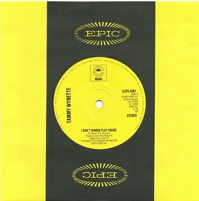£6.99 • Buy Tammy Wynette - I Don't Wanna Play House  (7  Single 1968) EX
