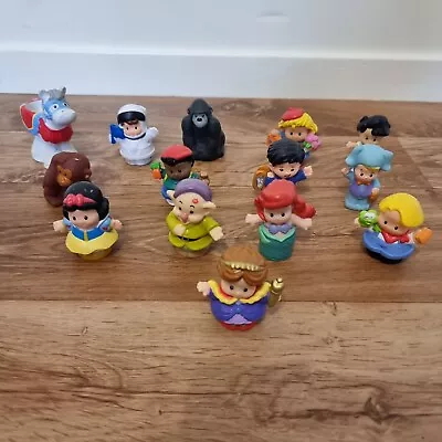 Bulk Fisher Price Little People Figures X14 Lot 3 Princess Ariel Snow White... • $36