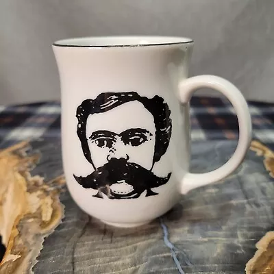 Vintage Nietzsche Philosopher Moustache Mug Made In Japan • $10.39