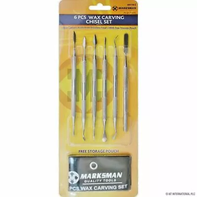 £6.99 • Buy 6pc WAX METAL CARVING CHISEL TOOLS SET CRAFT CLAY SCULPTING ART MODELLING HOT