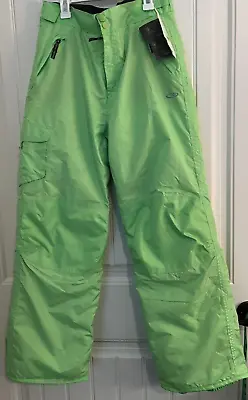Youth Ski Pant Green  Neon Cargo Snow Snowboard Venture Dry Lined. YXL Champion • $14.95