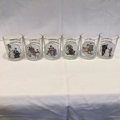 Norman Rockwell Saturday Evening Post Glassware Set Of Six • $47.76