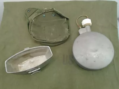 USGI US Army USAF Vietnam War Era Arctic Canteen W/ Case & Cup 1971 WYOTT 116-D • $45.95