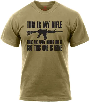 Coyote Brown Marine Corps Rifleman's Creed M4A1 This Is My Rifle USMC T-Shirt • $18.99