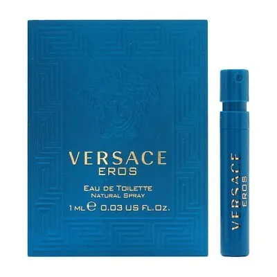 1 Sample Vial VERSACE EROS Cologne For Men 0.03 Oz 1 Ml Eau De Toilette Spray • $6.99