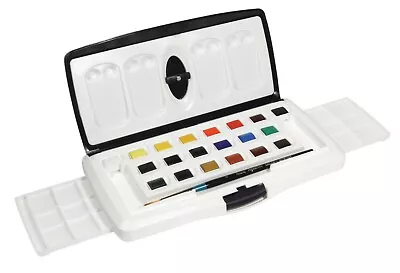 Daler Rowney Aquafine Watercolour Slider Set 20 Half Pans • £26.50