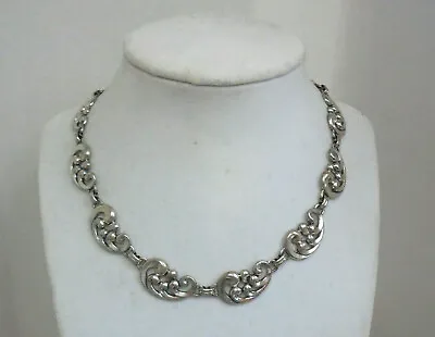 $99.99 • Buy Vintage Danecraft Sterling Silver Collar Link Necklace