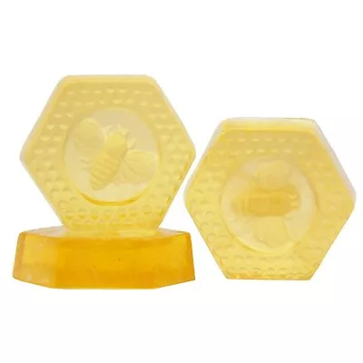 HONEYCOMB Soap Natural Clear Honey Scent SLS FREE Handmade Beehive Wash Bar UK E • £2.99