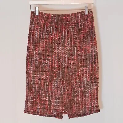 Pink Brown Tweed Pencil Skirt XS / US 00 Fully Lined J CREW • $50