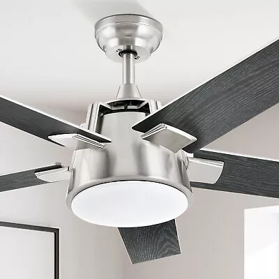 52'' Ceiling Fan Light Black LED 3-Color Chandelier Lamp With Reversible Motor • $89.99