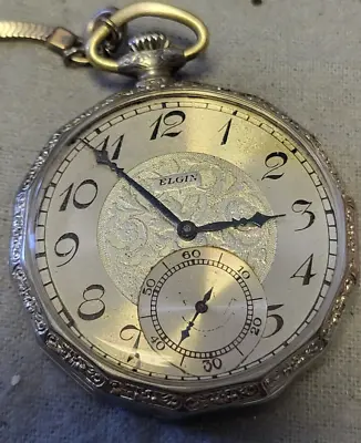 Watch Elgin Pocket Watch 1928 Stellar Works • $150