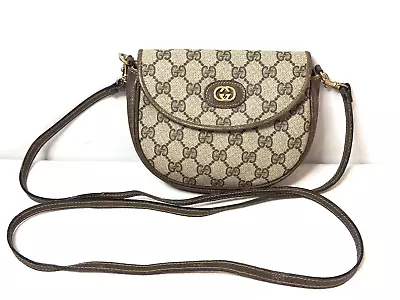 Gucci Vintage GG Supreme PVC Leather Small Crossbody Bag • $285