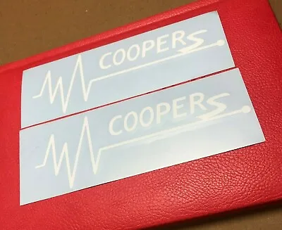Mini Cooper S Heartbeat Love Window Sticker Decal Gift Bumper Black White Color • $9.99