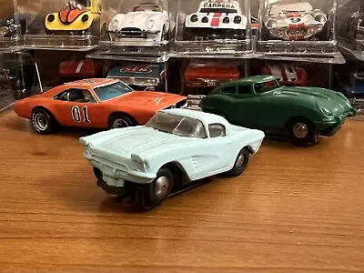 HTF Rare Marx H.O. ‘61 Chevrolet Corvette In Baby Blue Slot Car Runs - Pls.Read • $50