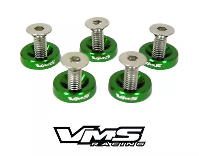 Vms 20pc Fender Washers Suzuki Honda Yamaha Kawasaki Ducati 10mm Bolt Kit Green • $29.95