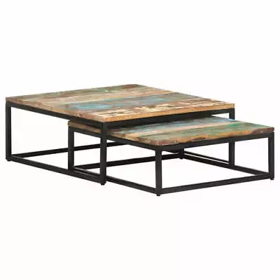 Nesting Coffee Tables 2 Pcs Solid Mango Wood • $456.68