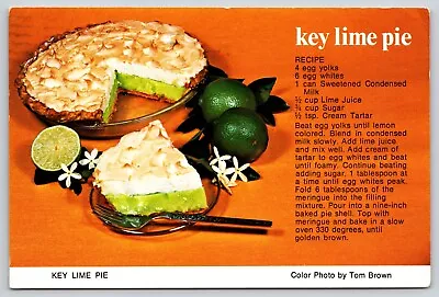 Postcard Florida Key Lime Pie Cooking Baking Food • $4.99