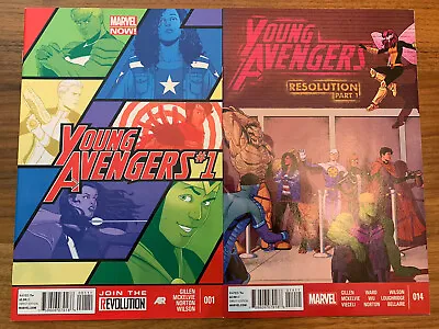 Young Avengers Comic Book Lot #1 & #14  (Marvel 2013) • $12